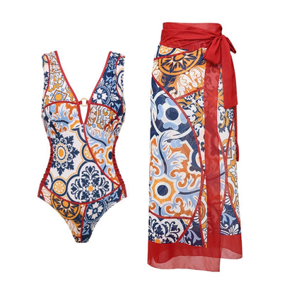 Halterneck One-Piece Swimsuit