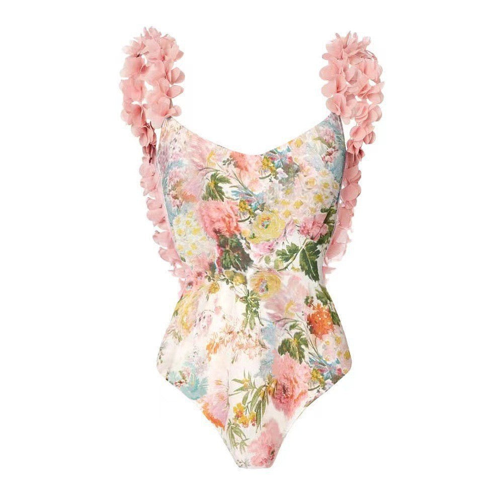 Print Skirted One-Piece Swimsuit
