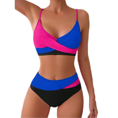 Colorblock Bikini Set