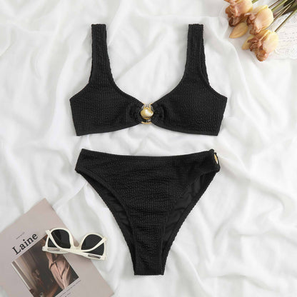 Colorblock Bikini Set
