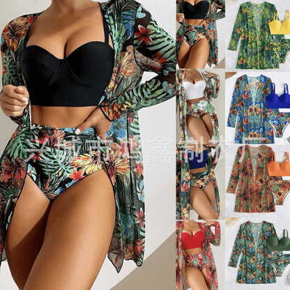 Mesh Triangle Bikini Set