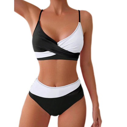 Colorblock Bikini Set