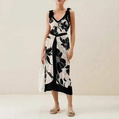 Chiffon Two-Piece One-Piece Swimsuit