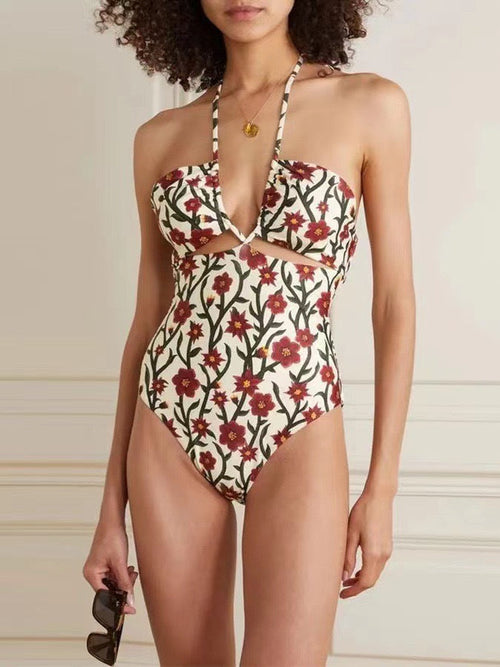 Modest Two-Piece One-Piece Swimsuit