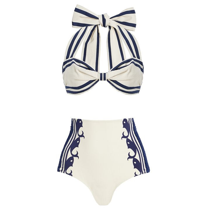 Bow Bandage One-Piece Swimsuit