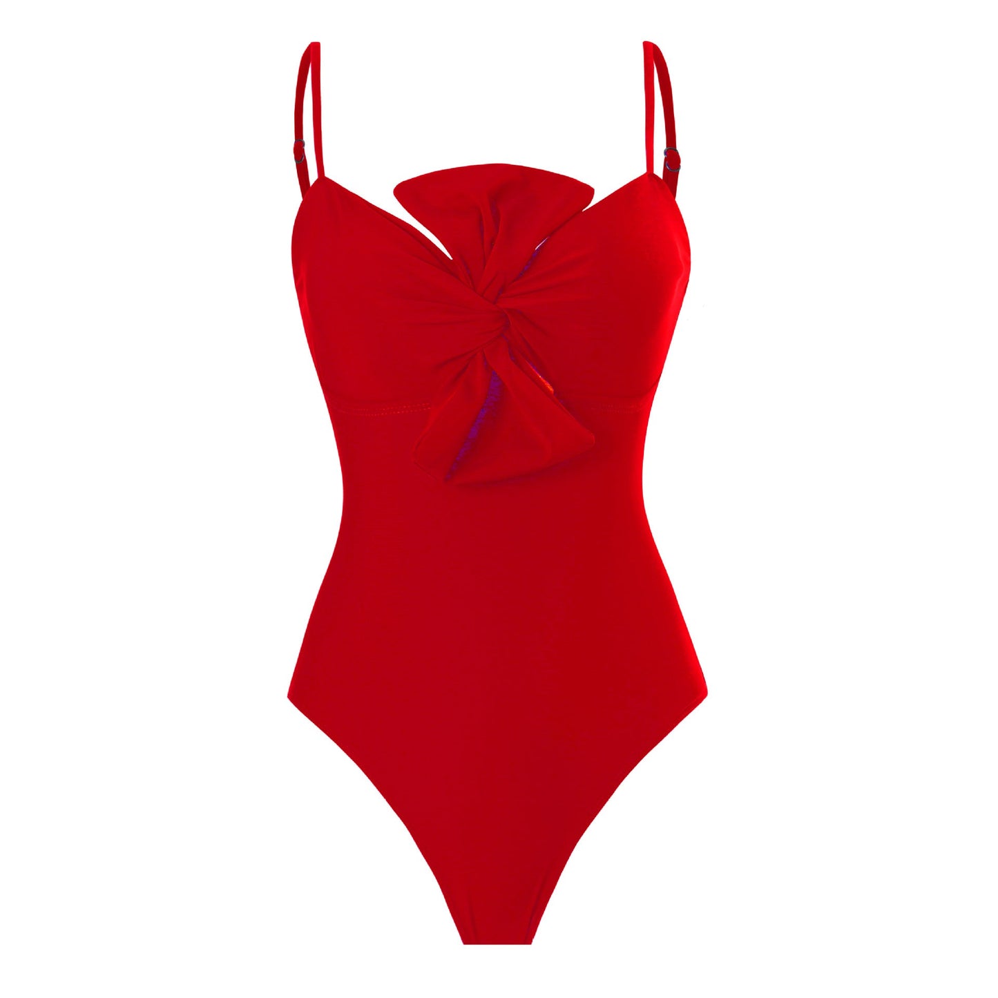 Bow Solid One-Piece Swimsuit