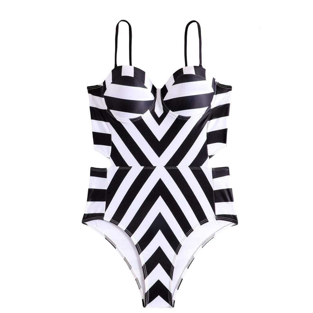 Geometric Print Bikini Set