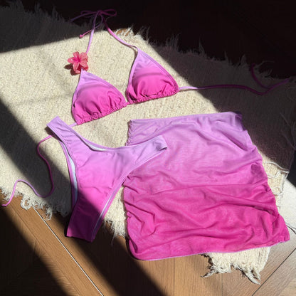 Ombre Triangle Bikini Set