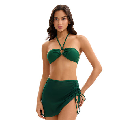 Open Back Triangle Bikini Set
