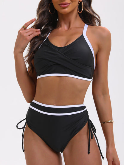 Colorblock Bikini Set