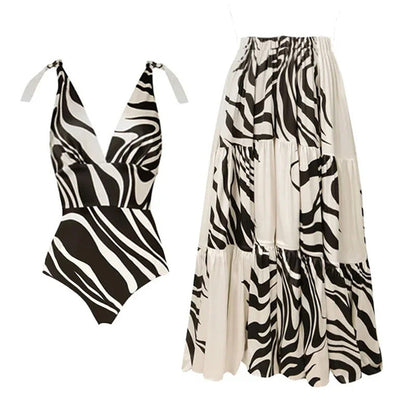 Bow Bandage One-Piece Swimsuit
