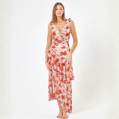 Bow One-Shoulder One-Piece Swimsuit