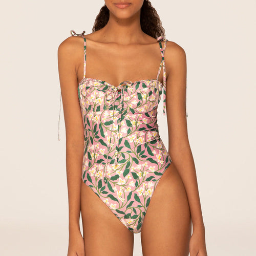 French Lace One-Piece Swimsuit