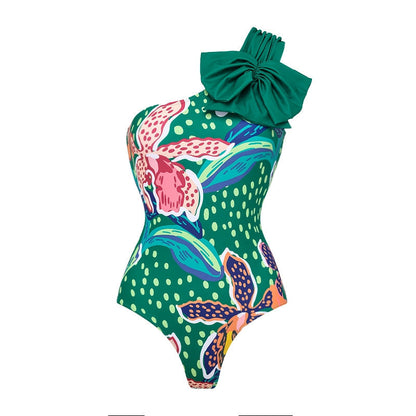 One-Shoulder One-Piece Swimsuit