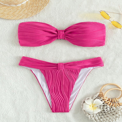 Classic Slit One-Piece Swimsuit