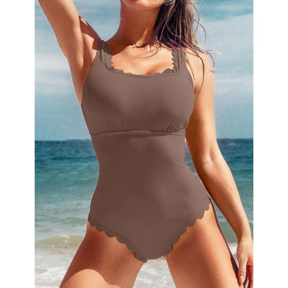 Floral Cutout One-Piece Swimsuit