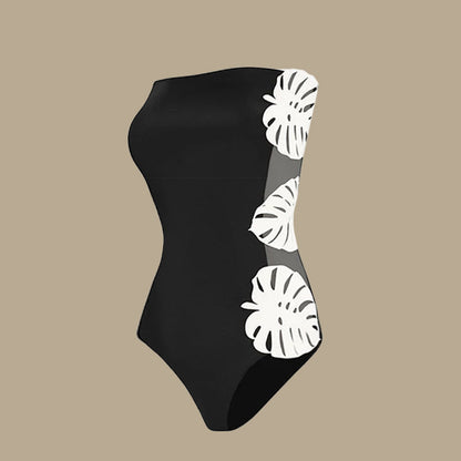 Leaf Cutout One-Piece Swimsuit