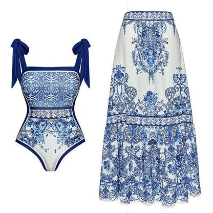 Bow Bandage One-Piece Swimsuit