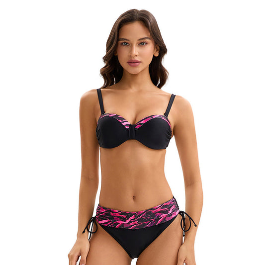Open Back Triangle Bikini Set