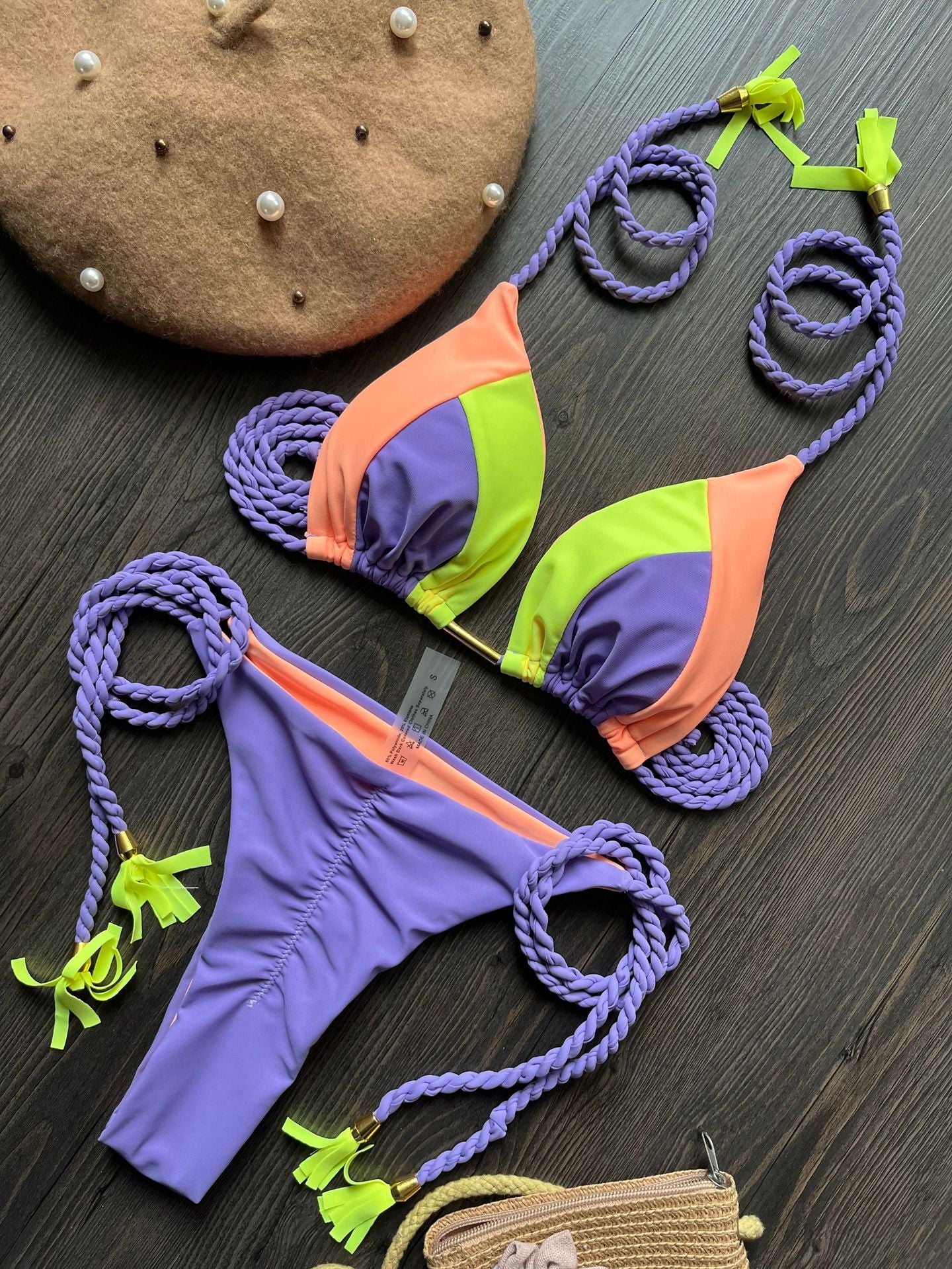 Brazilian Patchwork Bikini Set
