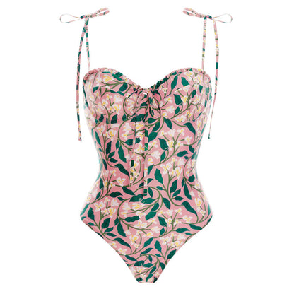 French Lace One-Piece Swimsuit