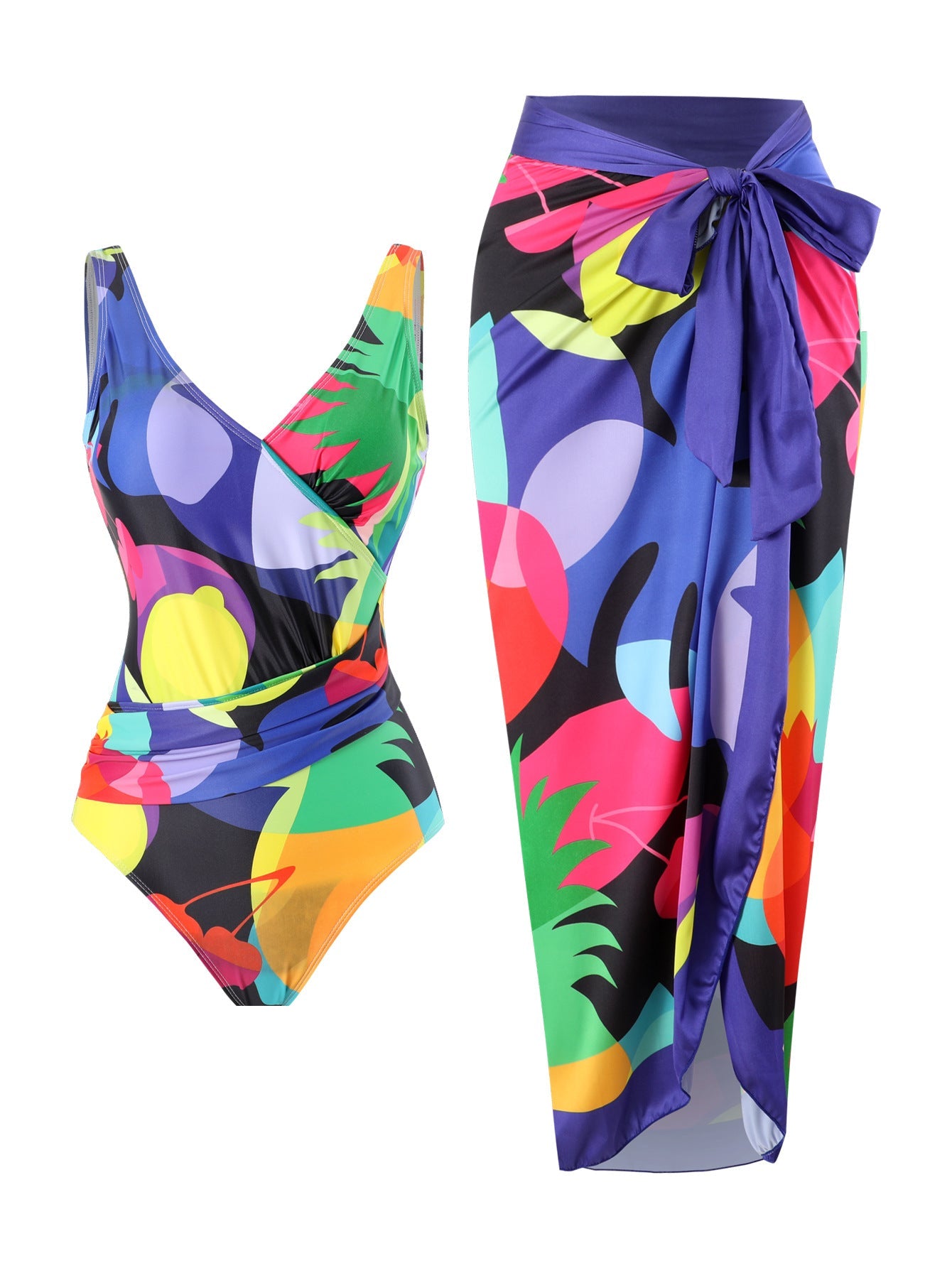 Criss-Cross One-Piece Swimsuit