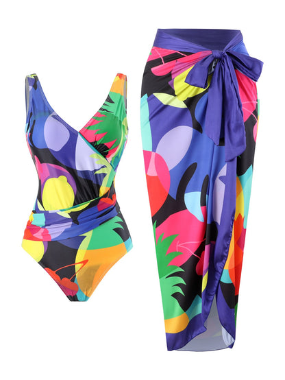 Criss-Cross One-Piece Swimsuit