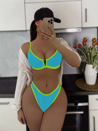 Open Back Bikini Set