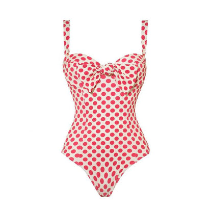 Heart Print One-Piece Swimsuit