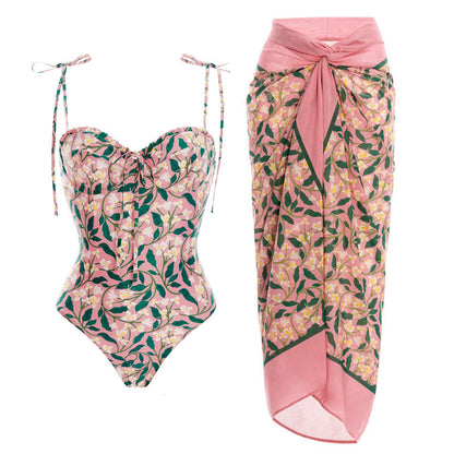 French Lace One-Piece Swimsuit