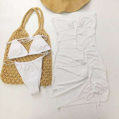 Lace-Up Bandage Bikini Set