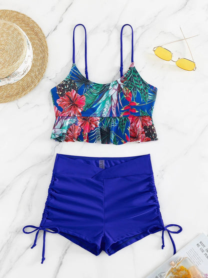 Boxer Slit Bikini Set