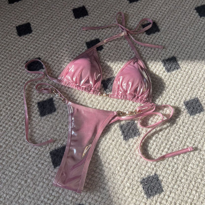 Pearl Glossy Bikini Set