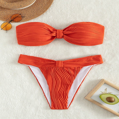 Classic Slit One-Piece Swimsuit
