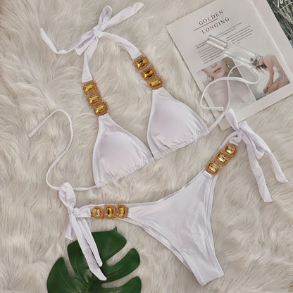 Crystal Diamond One-Piece Swimsuit