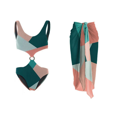 Colorblock One-Piece Swimsuit