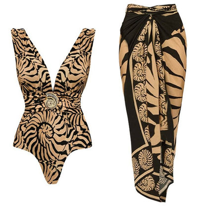 Halterneck One-Piece Swimsuit