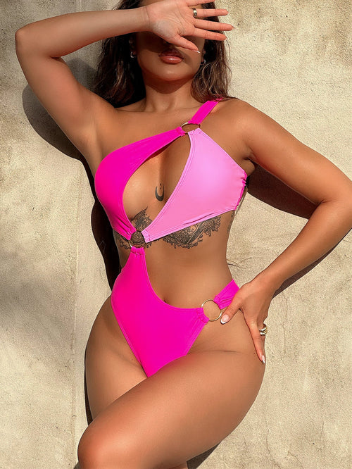 Colorblock One-Piece Swimsuit