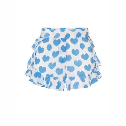 Heart Print One-Piece Swimsuit