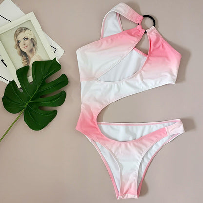 Pink Ruffle One-Piece Swimsuit