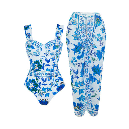 Digital Print One-Piece Swimsuit