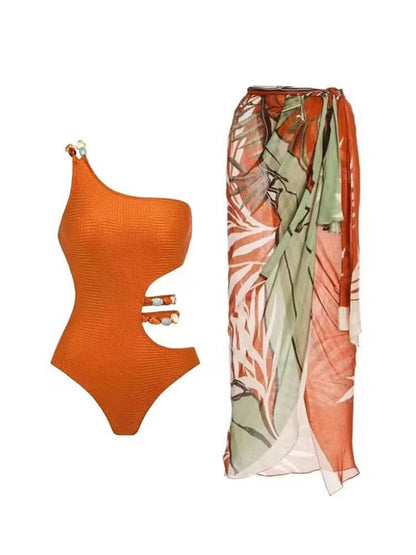 French Tulle One-Piece Swimsuit