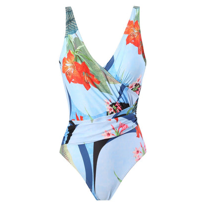 Criss-Cross One-Piece Swimsuit