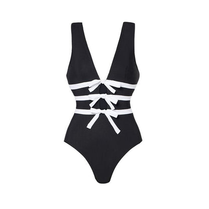 Black & White One-Piece Swimsuit
