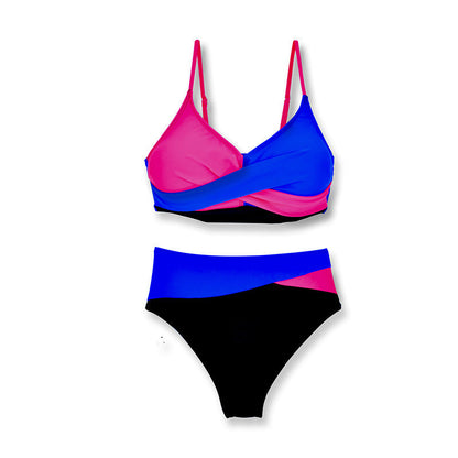 Colorblock Bikini Set