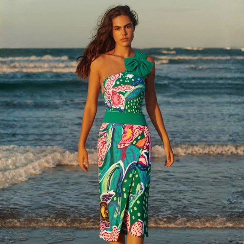 One-Shoulder One-Piece Swimsuit