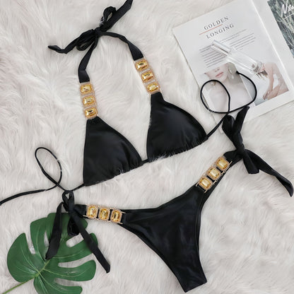 Crystal Diamond One-Piece Swimsuit