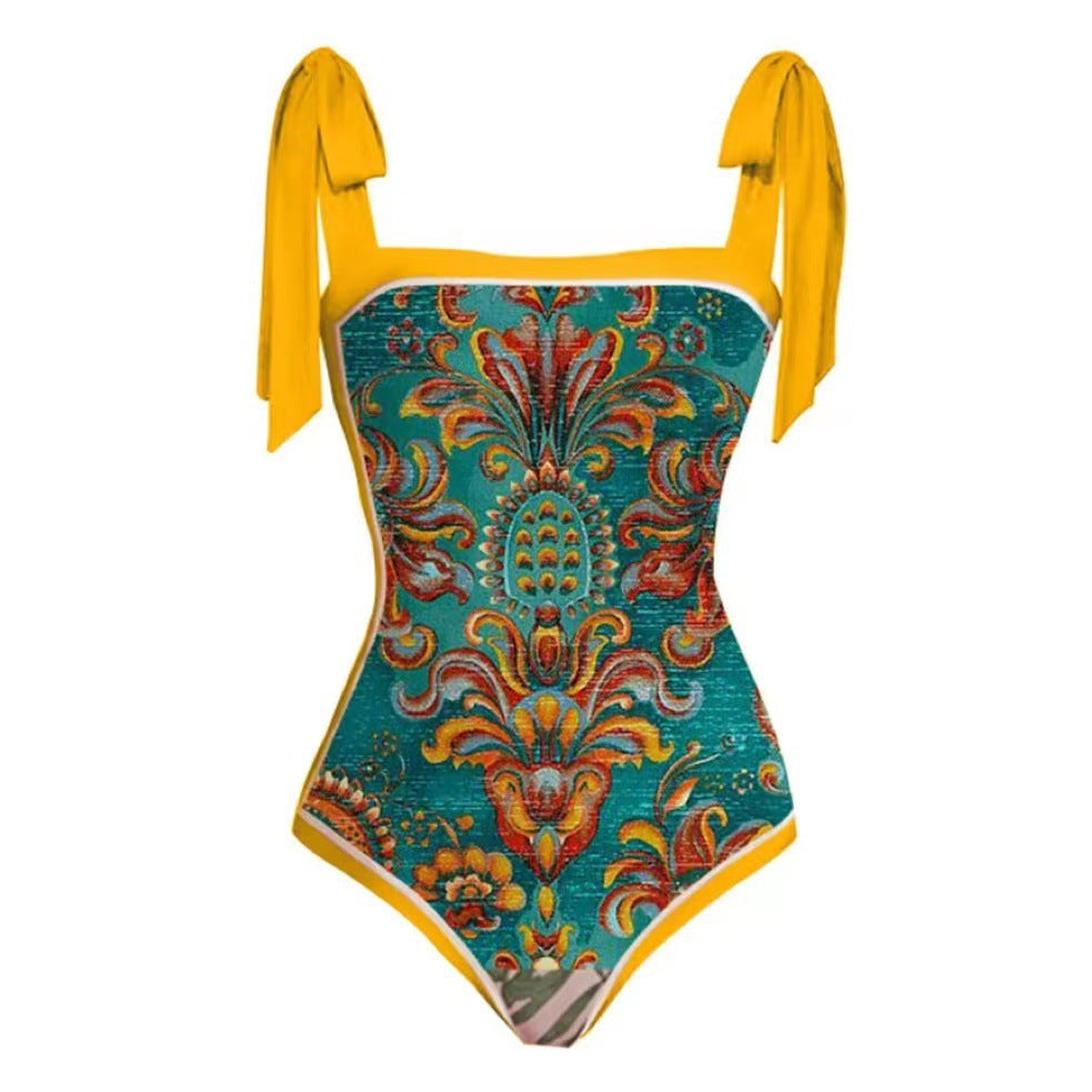 Vintage Two-Way One-Piece Swimsuit