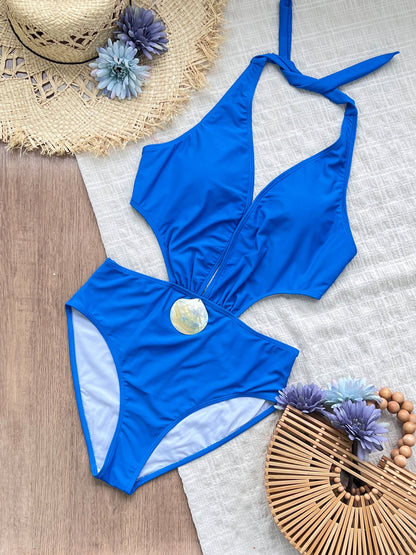 Halter Strap One-Piece Swimsuit