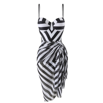 Geometric Print Bikini Set